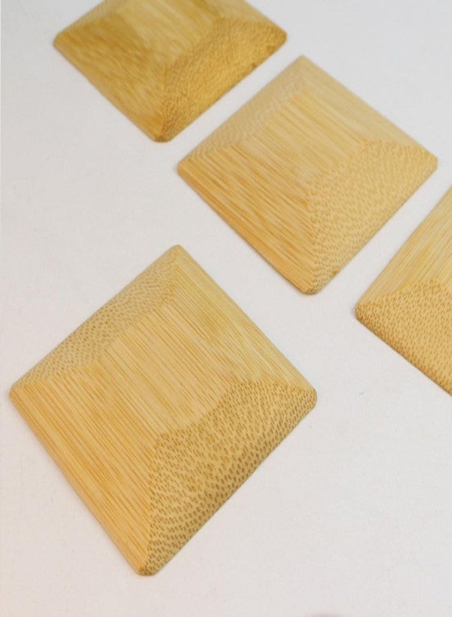 luzen 5Pcs 2.75 Inch Square Bamboo Pot Scrapers Pan Scraper Home Kitchen Clean Scraper Tool for Pans, Dishes, Bowls, Plates Cleaning Tools - Image 4